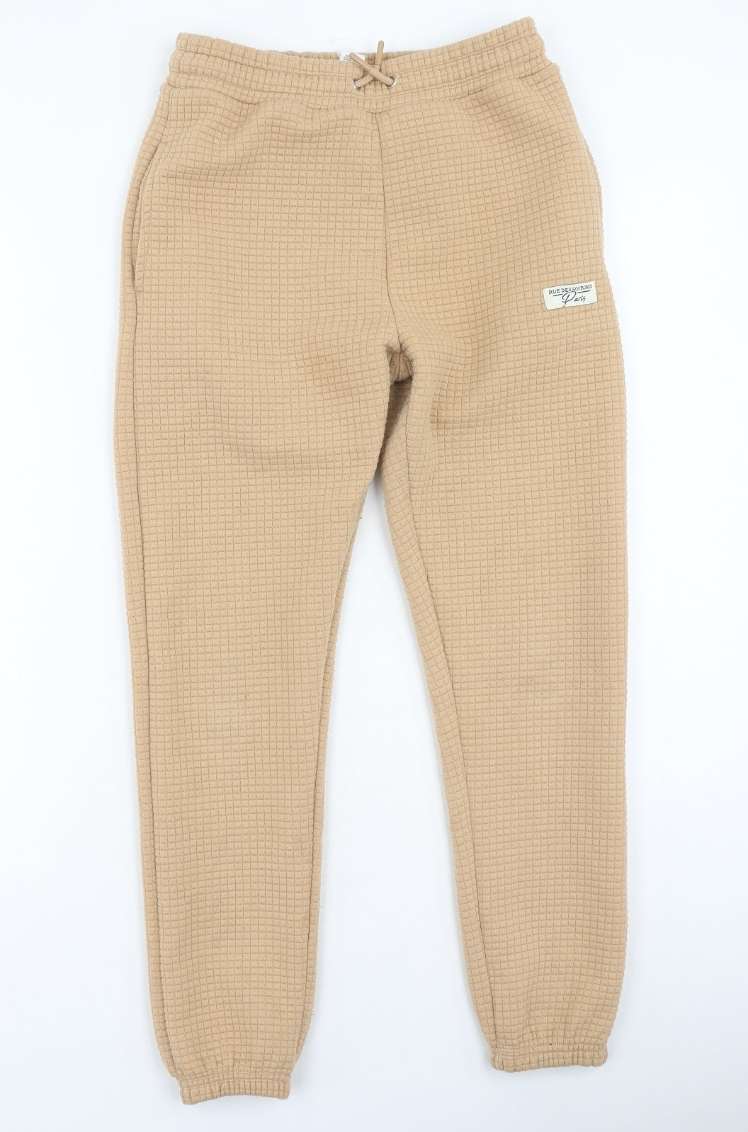 Dunnes Stores Womens Brown  Polyester Jogger Trousers Size 25 in L25 in Regular