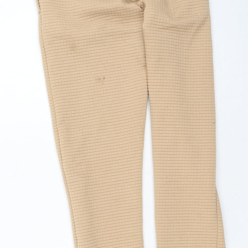 Dunnes Stores Womens Brown  Polyester Jogger Trousers Size 25 in L25 in Regular