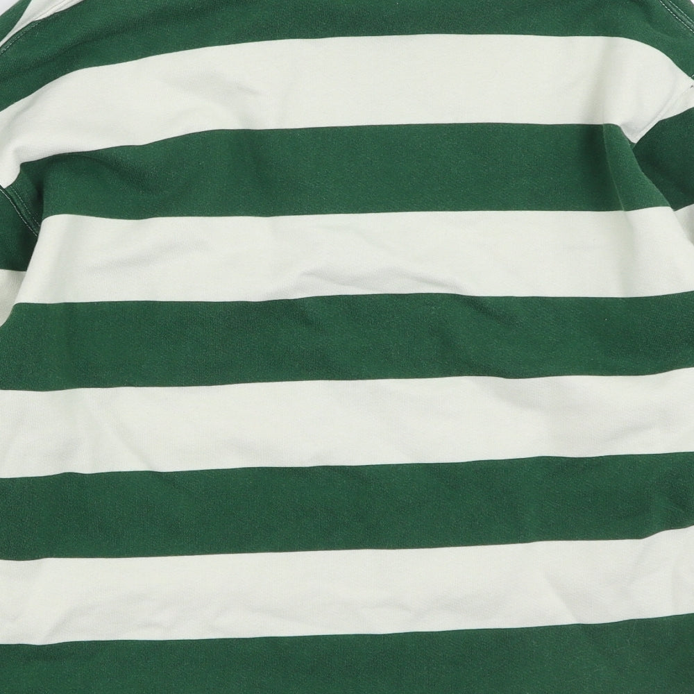 Zara Womens Multicoloured Striped Cotton Pullover Sweatshirt Size S