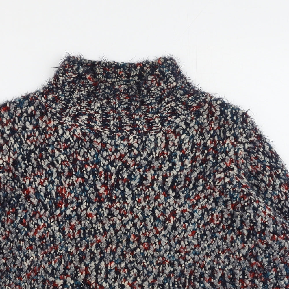 TU Womens Multicoloured High Neck  Polyester Pullover Jumper Size 16