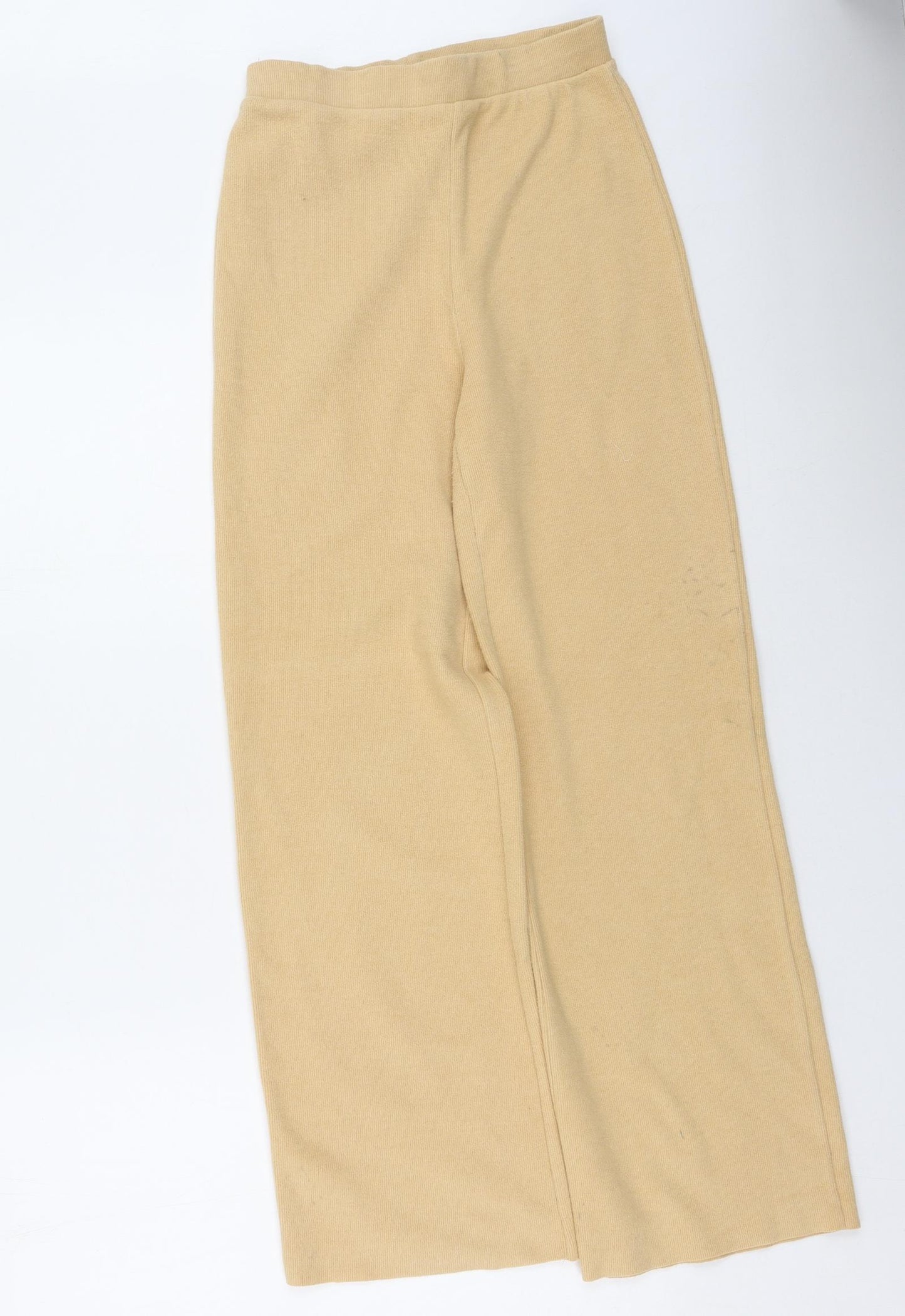 Zara Womens Brown  Cotton Jogger Trousers Size S L27 in Regular