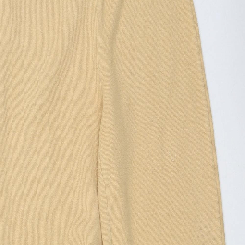 Zara Womens Brown  Cotton Jogger Trousers Size S L27 in Regular