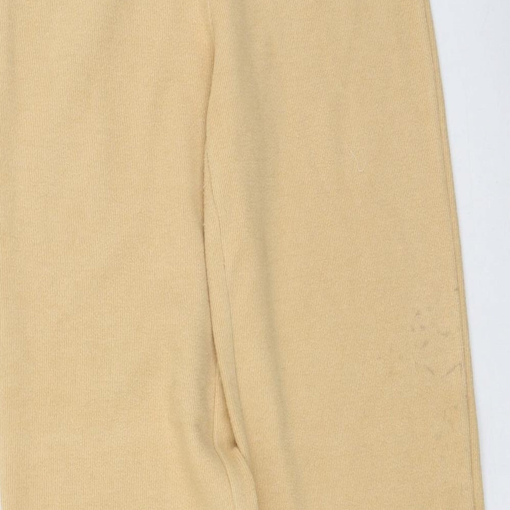 Zara Womens Brown  Cotton Jogger Trousers Size S L27 in Regular