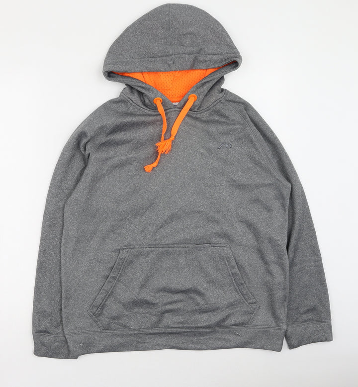 Pro-player Mens Grey Polyester Pullover Hoodie Size S
