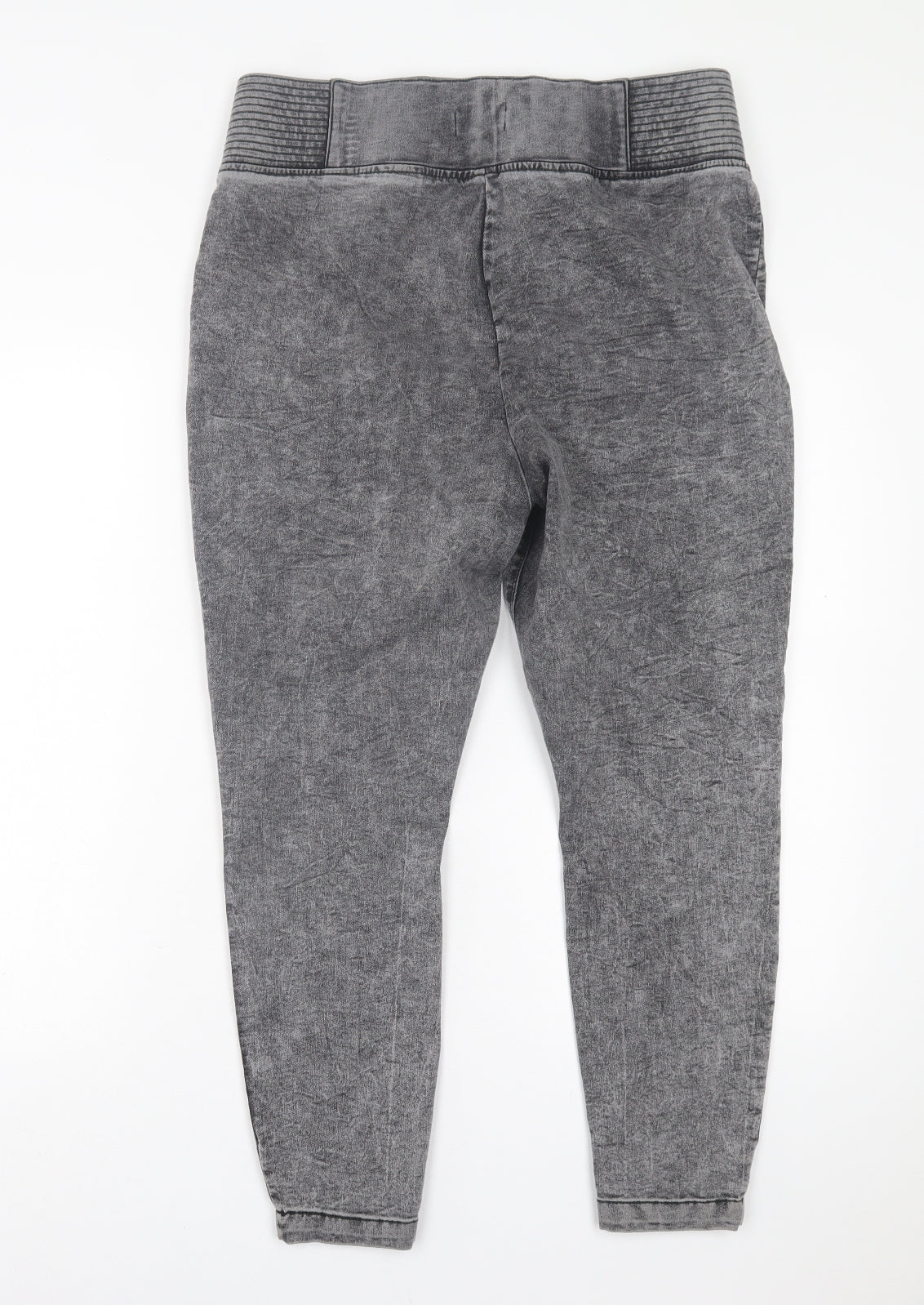 Papaya Womens Black  Cotton Jegging Trousers Size 18 L26 in Regular