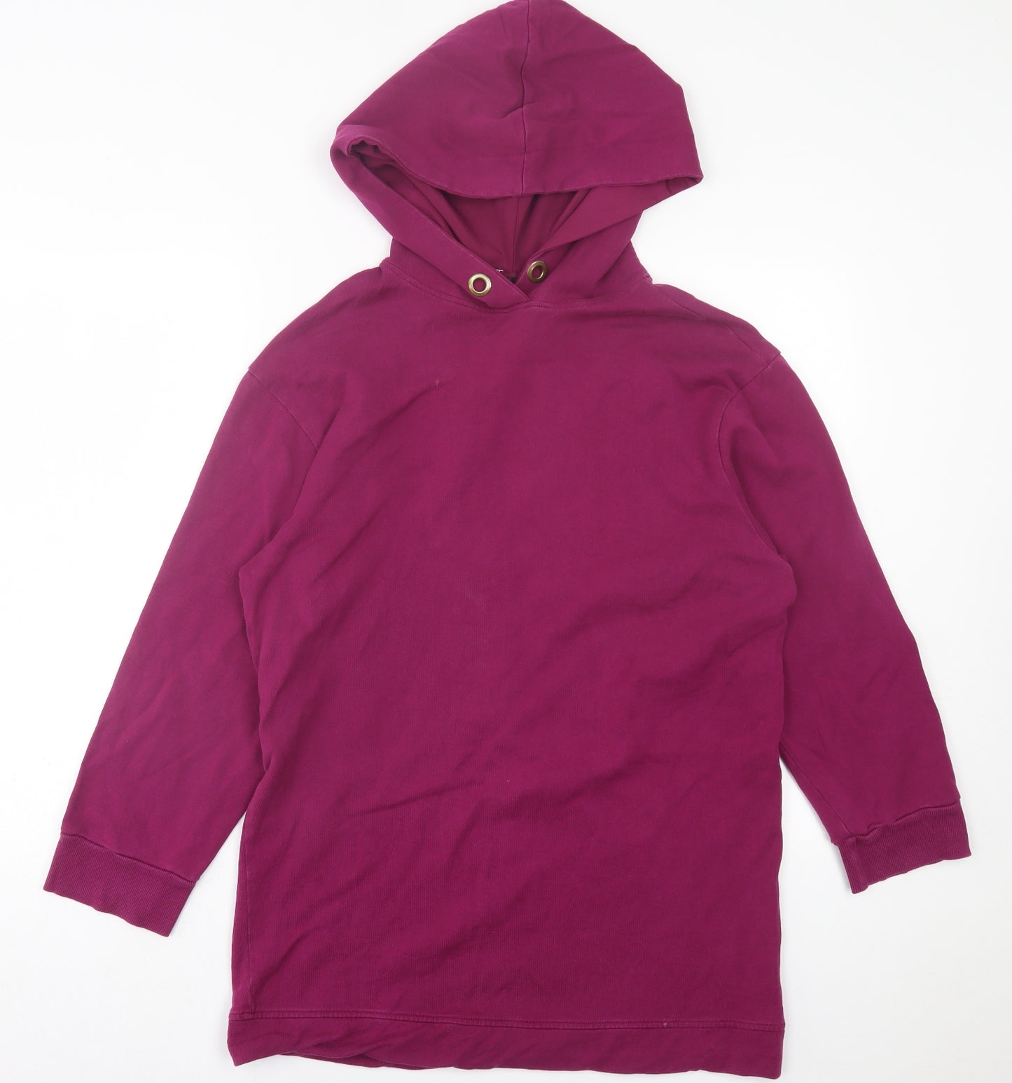 Zara Womens Purple  Cotton Pullover Hoodie Size S  Pullover