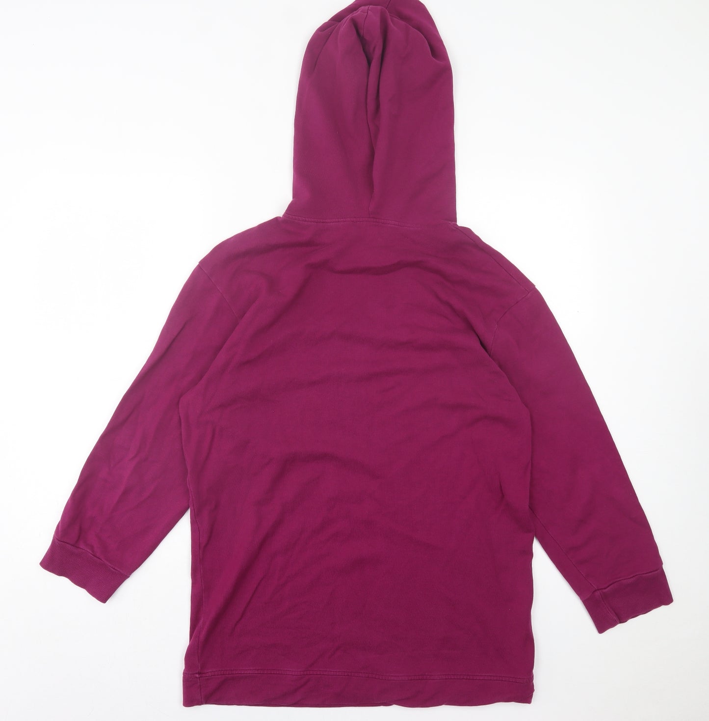 Zara Womens Purple  Cotton Pullover Hoodie Size S  Pullover