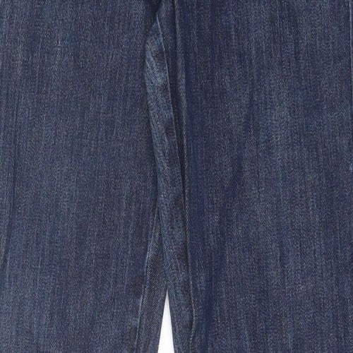 Kenneth Cole Womens Blue  Cotton Straight Jeans Size 30 L30 in Regular Button