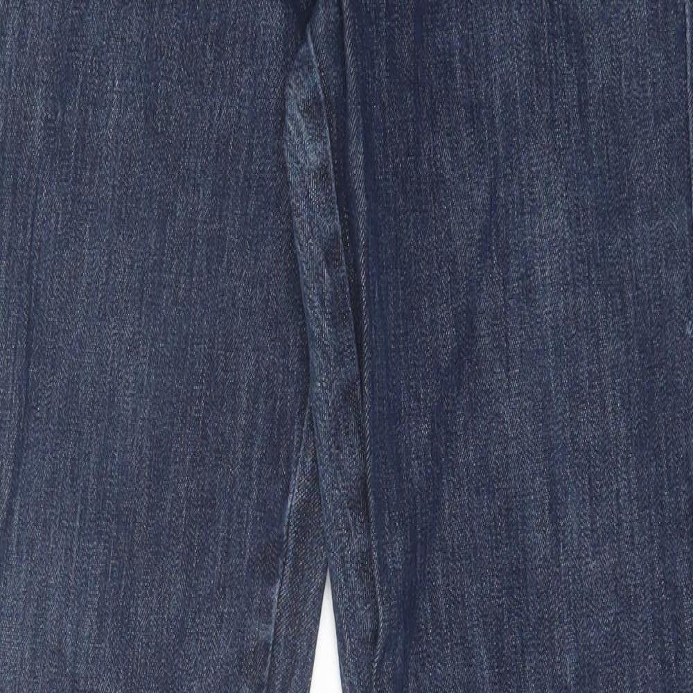 Kenneth Cole Womens Blue  Cotton Straight Jeans Size 30 L30 in Regular Button