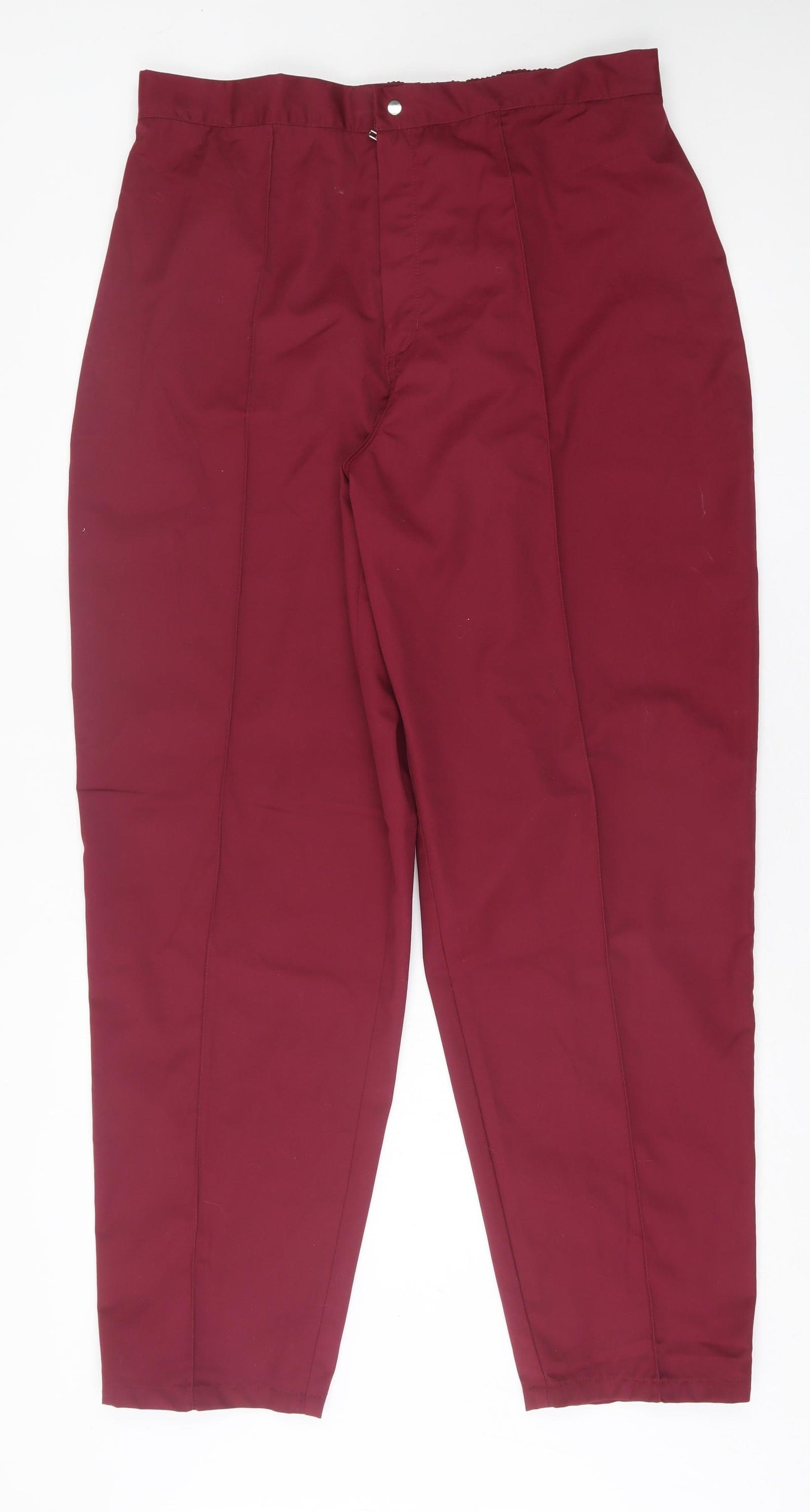 Alexandra Womens Purple  Polyester Trousers  Size 24 L32 in Regular Hook & Eye