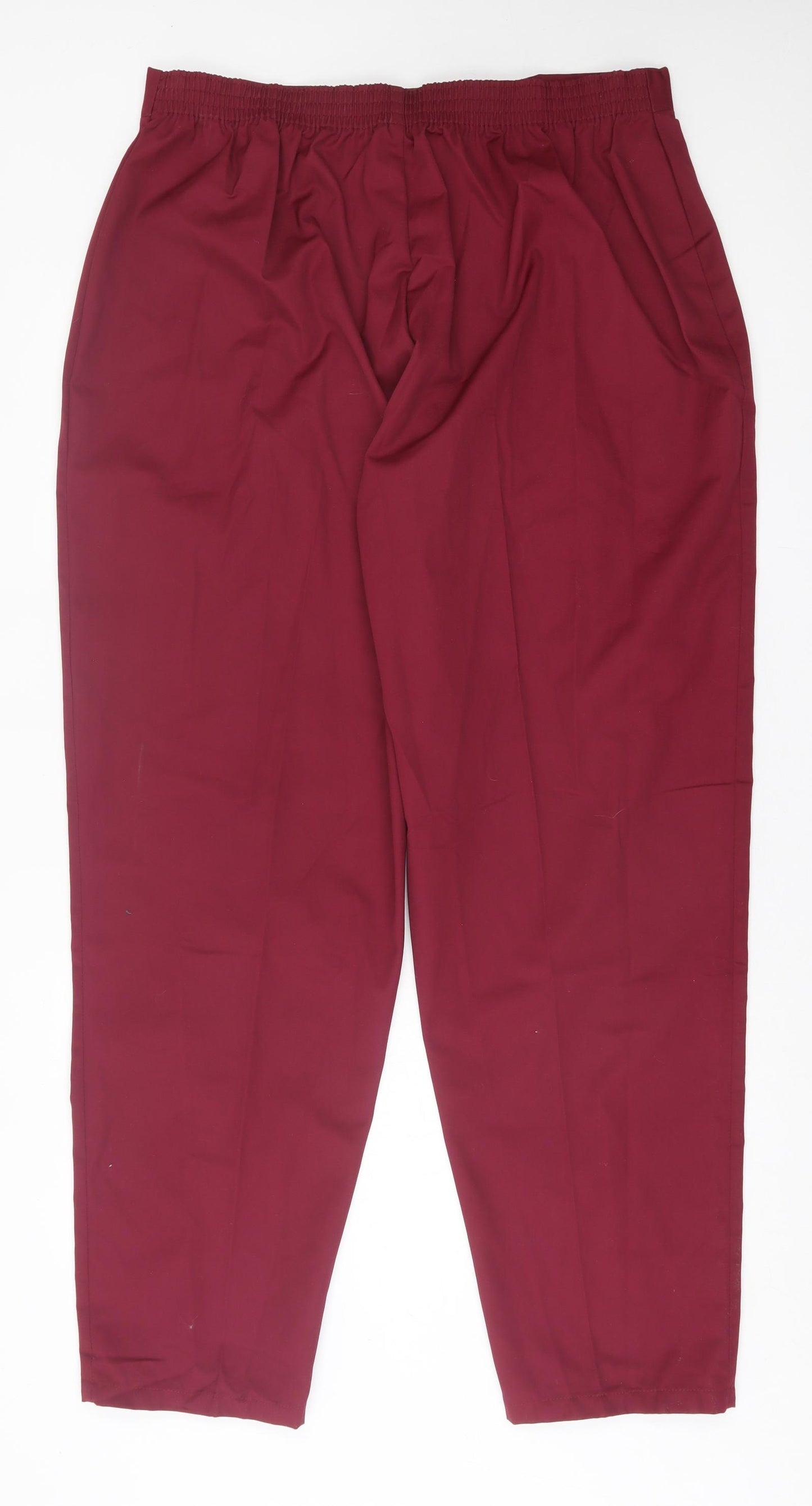 Alexandra Womens Purple  Polyester Trousers  Size 24 L32 in Regular Hook & Eye