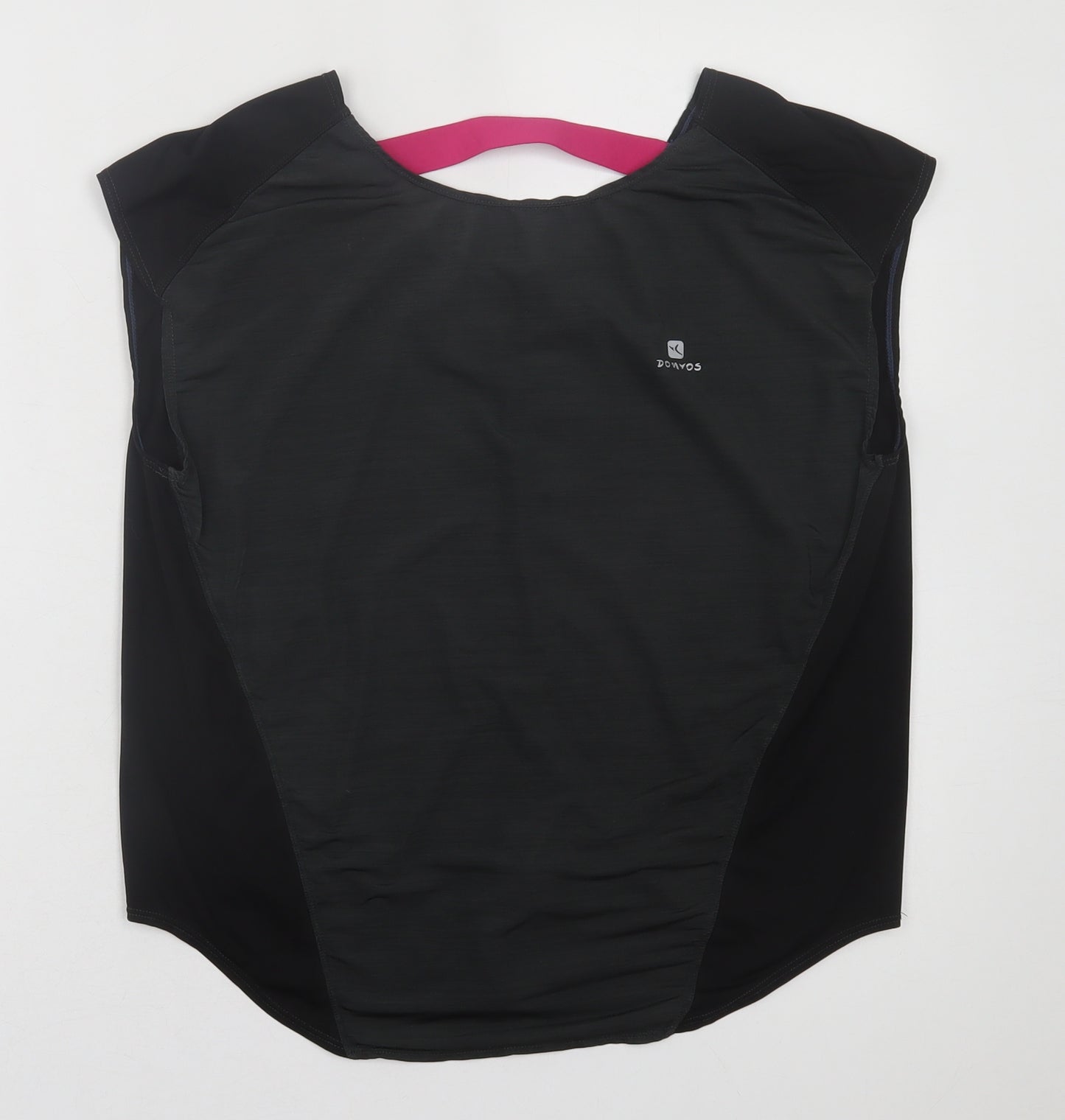 DOMYOS Womens Grey  Polyester Basic T-Shirt Size XS Crew Neck Pullover