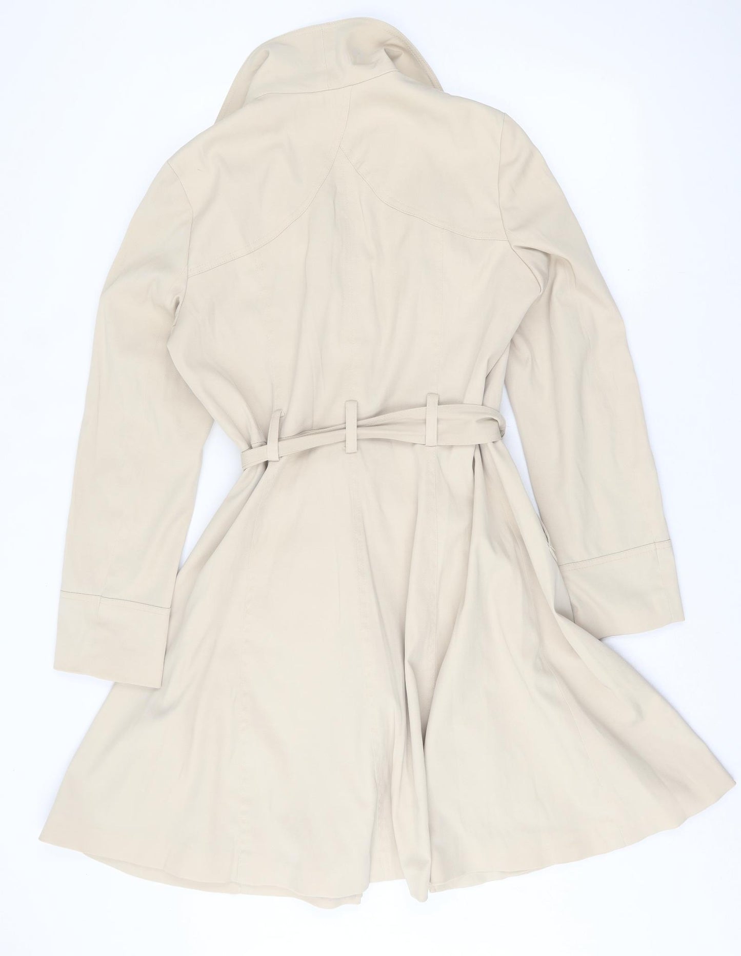 George Womens Beige   Overcoat Jacket Size 12  Button