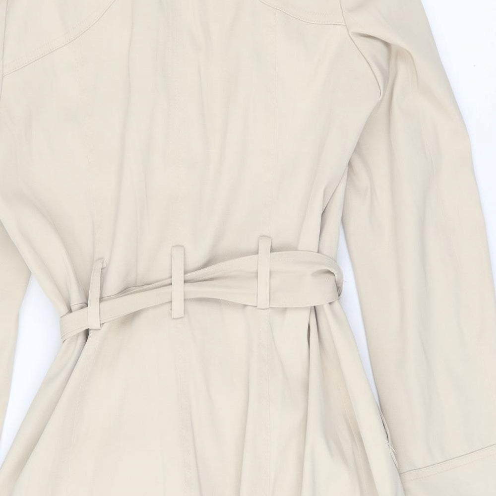 George Womens Beige   Overcoat Jacket Size 12  Button