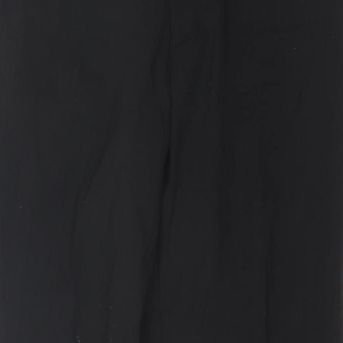 Preworn Mens Black  Polyester Trousers  Size 32 in L31 in Regular Button