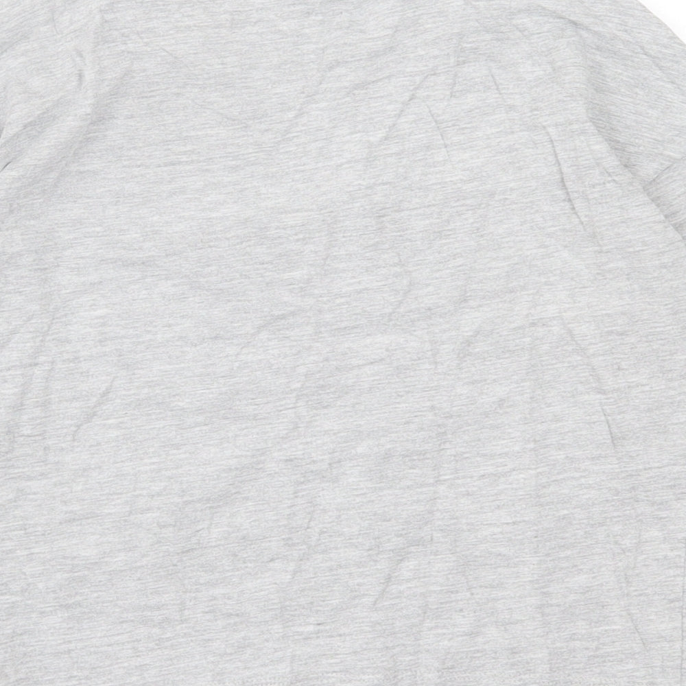 NEXT Girls Grey  Cotton Basic Casual Size 8 Years Crew Neck Pullover