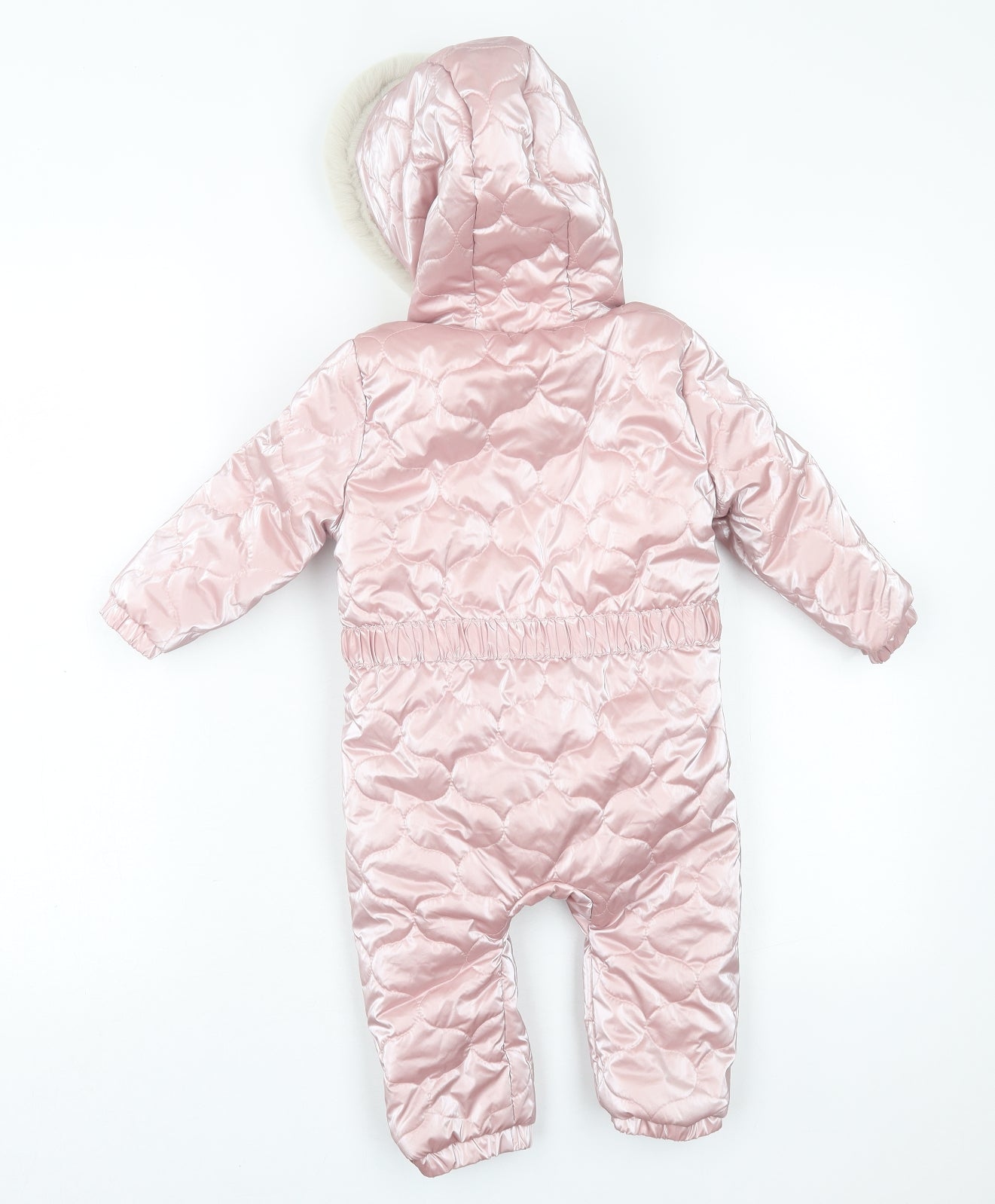 F&F Girls Pink   Basic Coat Poncho Size 12-18 Months   Zip