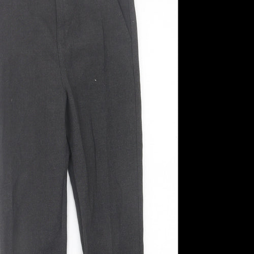 f& Boys Grey  Polyester Capri Trousers Size 9-10 Years  Regular Hook & Eye - School Wear