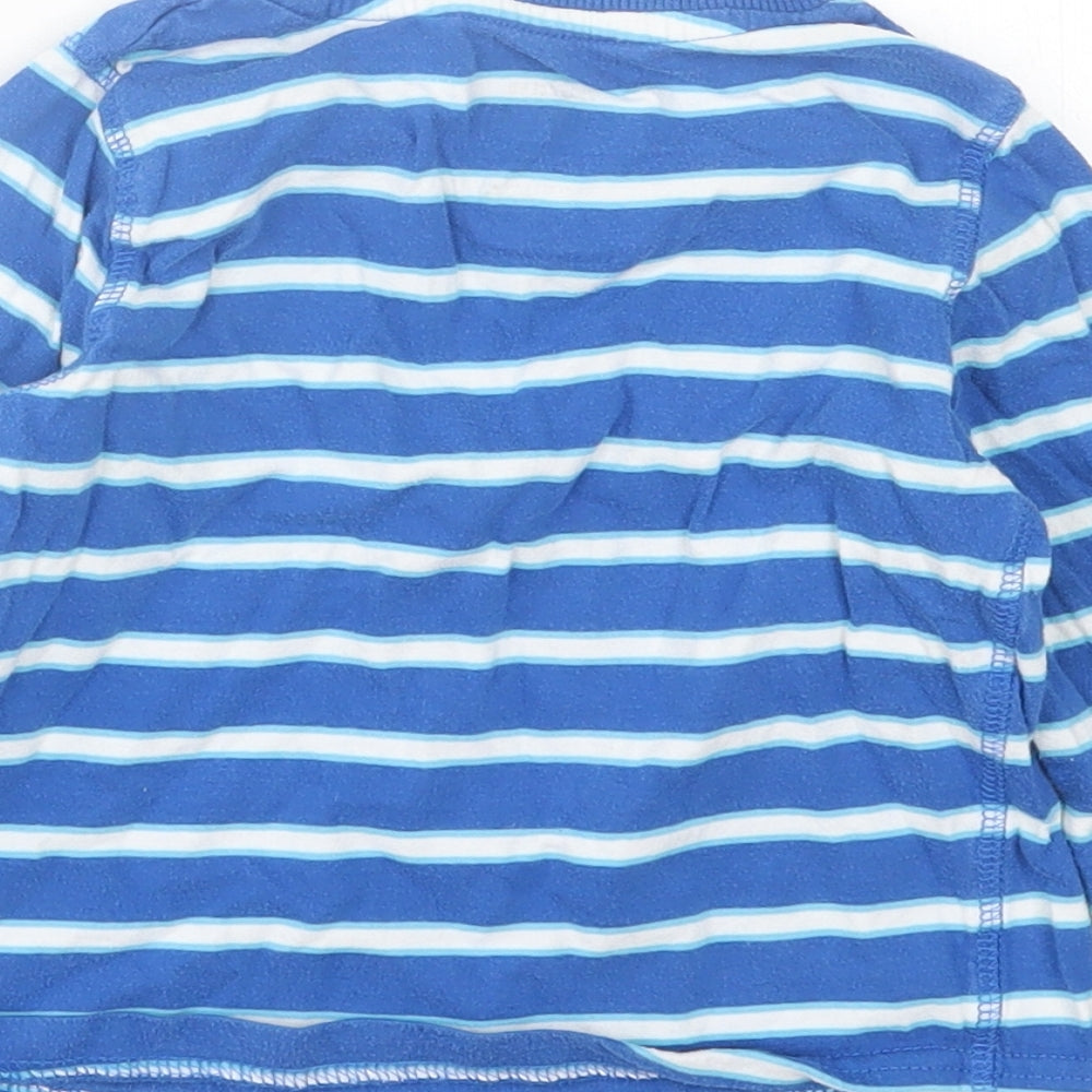 Lupilu Boys Blue Striped Cotton Basic Casual Size 2-3 Years Crew Neck Pullover