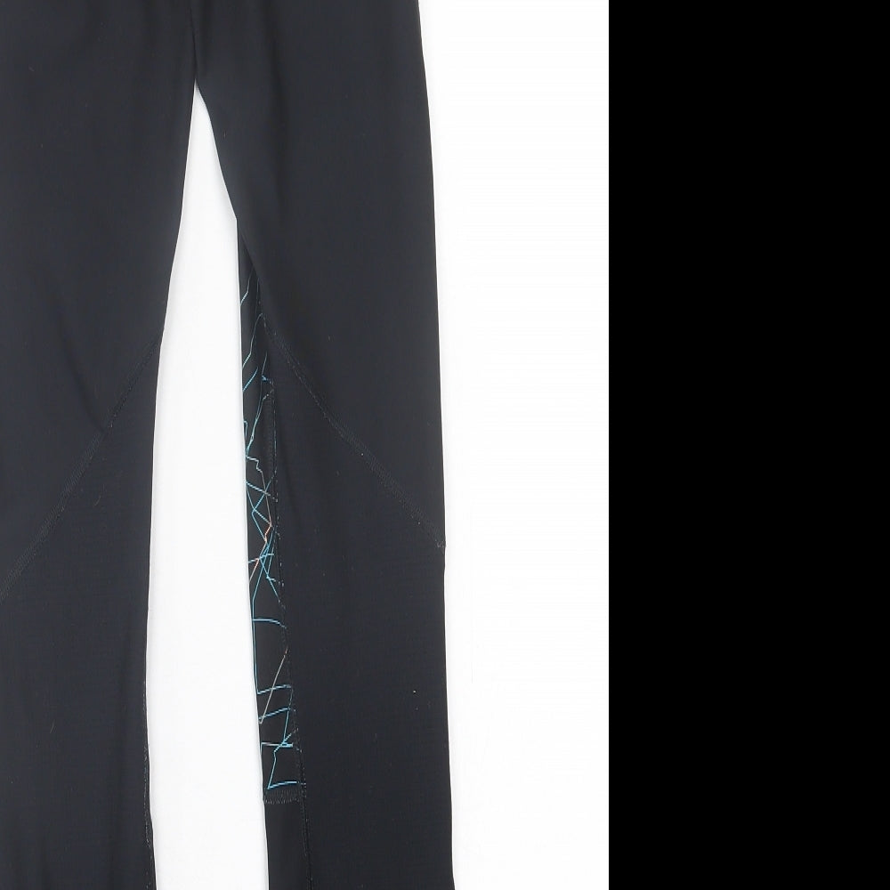Under armour Womens Blue Geometric Polyester Capri Leggings Size XS L27 in