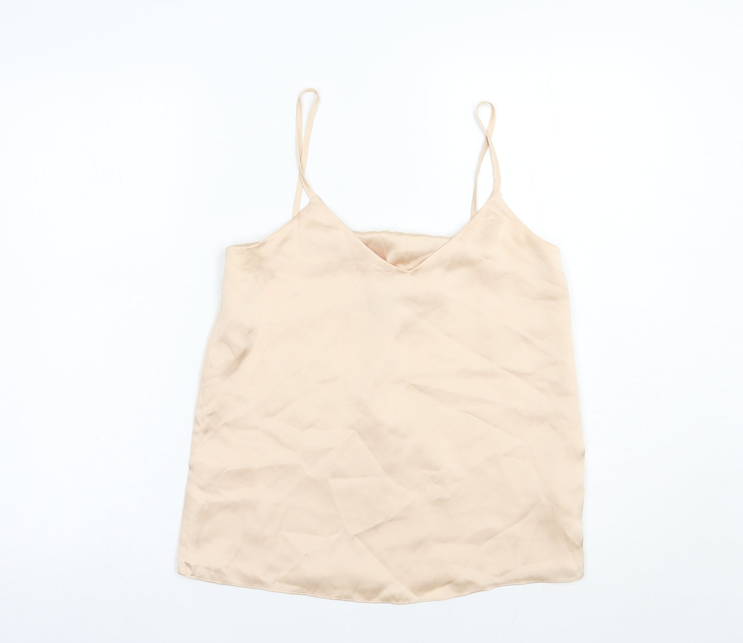 New Look Womens Pink  Polyester Camisole Blouse Size 6 V-Neck