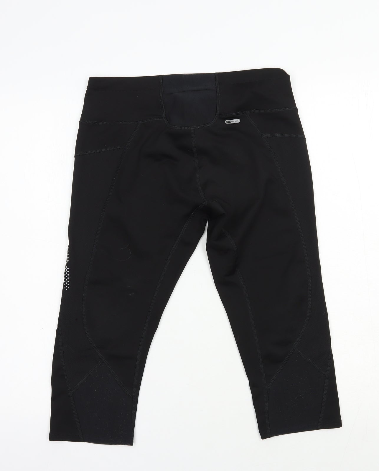 PUMA Womens Black  Polyester Cropped Leggings Size M L18 in Regular