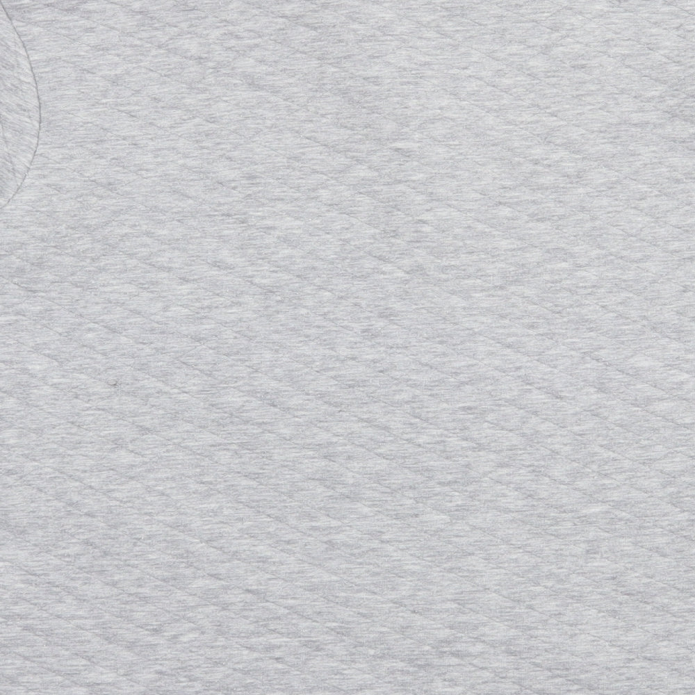 DASH Womens Grey  Cotton Full Zip Sweatshirt Size 14  Zip