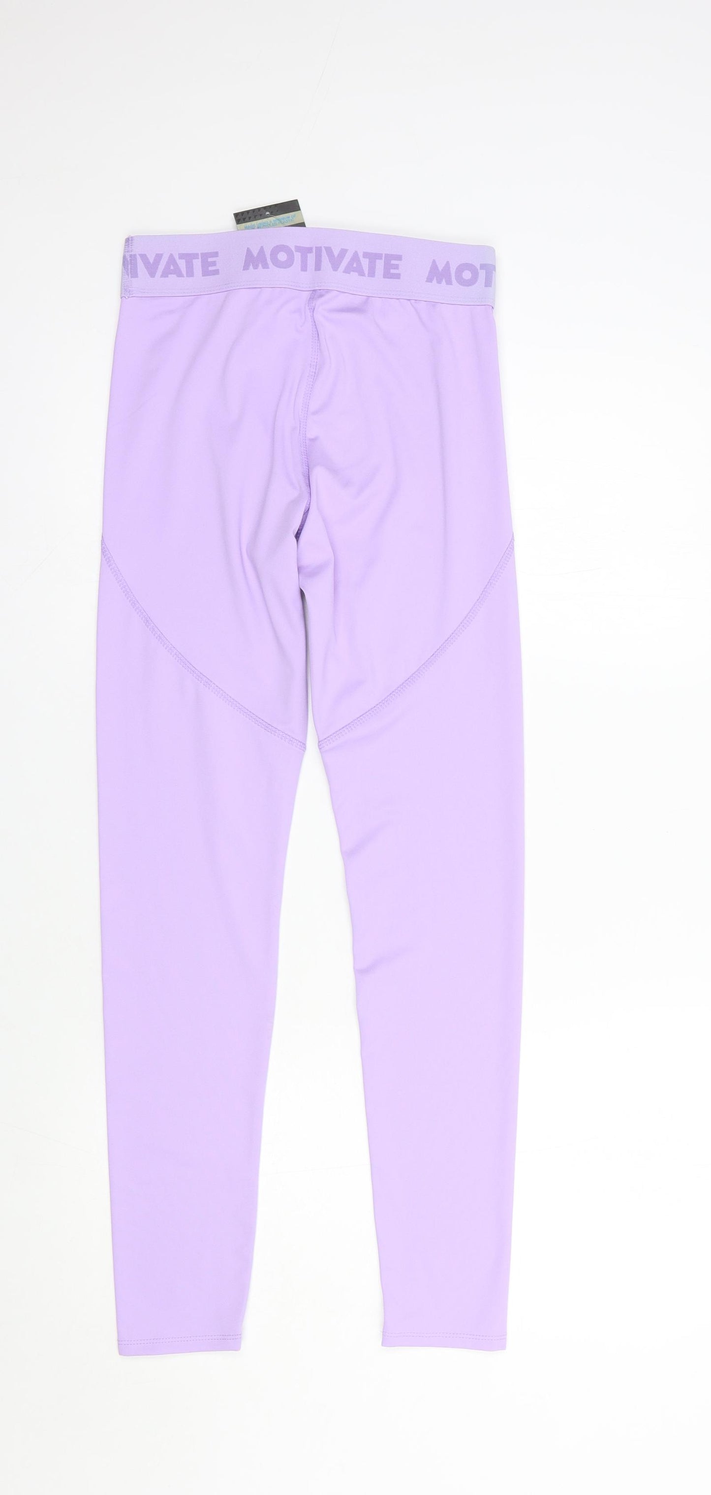 Primark Womens Purple  Polyester Compression Leggings Size 6 L27 in Regular