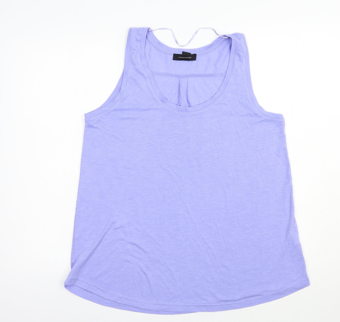 Atmosphere Womens Blue  Polyester Basic Tank Size 16 Scoop Neck
