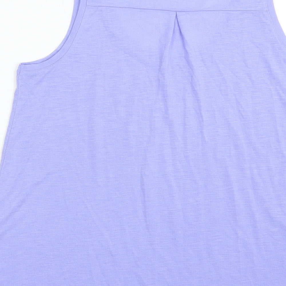 Atmosphere Womens Blue  Polyester Basic Tank Size 16 Scoop Neck