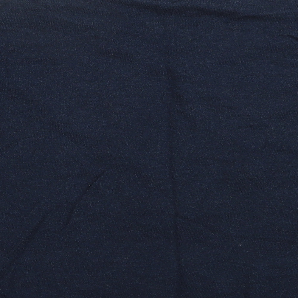 Warehouse Womens Blue Crew Neck  Viscose Pullover Jumper Size 14