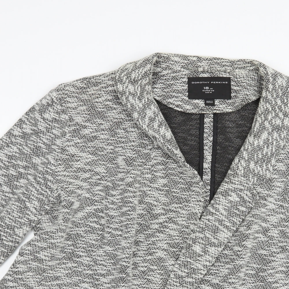 Dorothy Perkins Womens Grey   Jacket Blazer Size 18