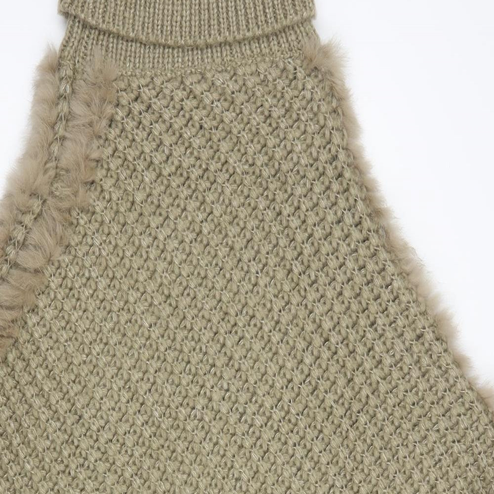 Rino&Pelle Womens Beige   Overcoat Poncho One Size