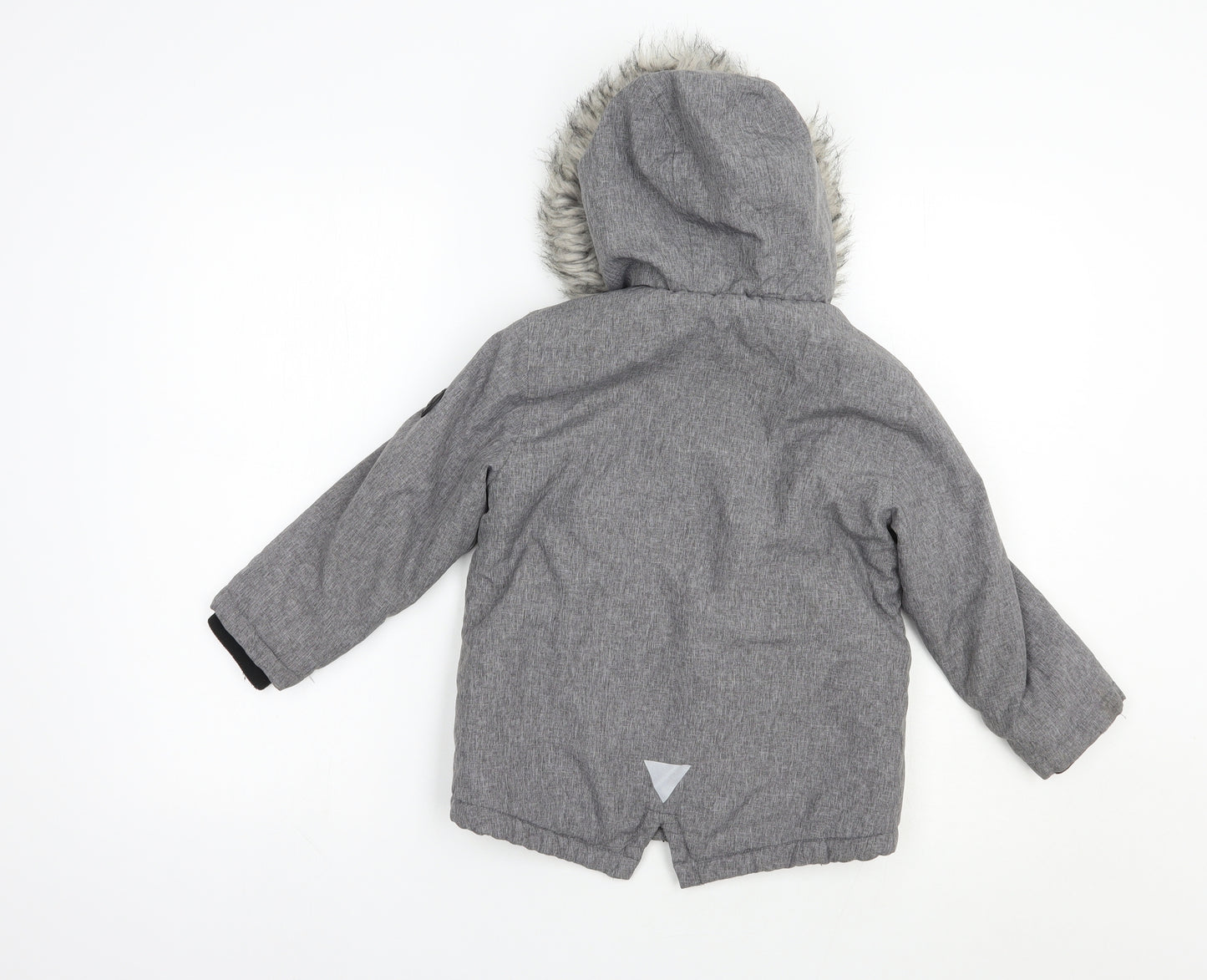 Primark Boys Grey   Basic Jacket Jacket Size 4-5 Years  Zip