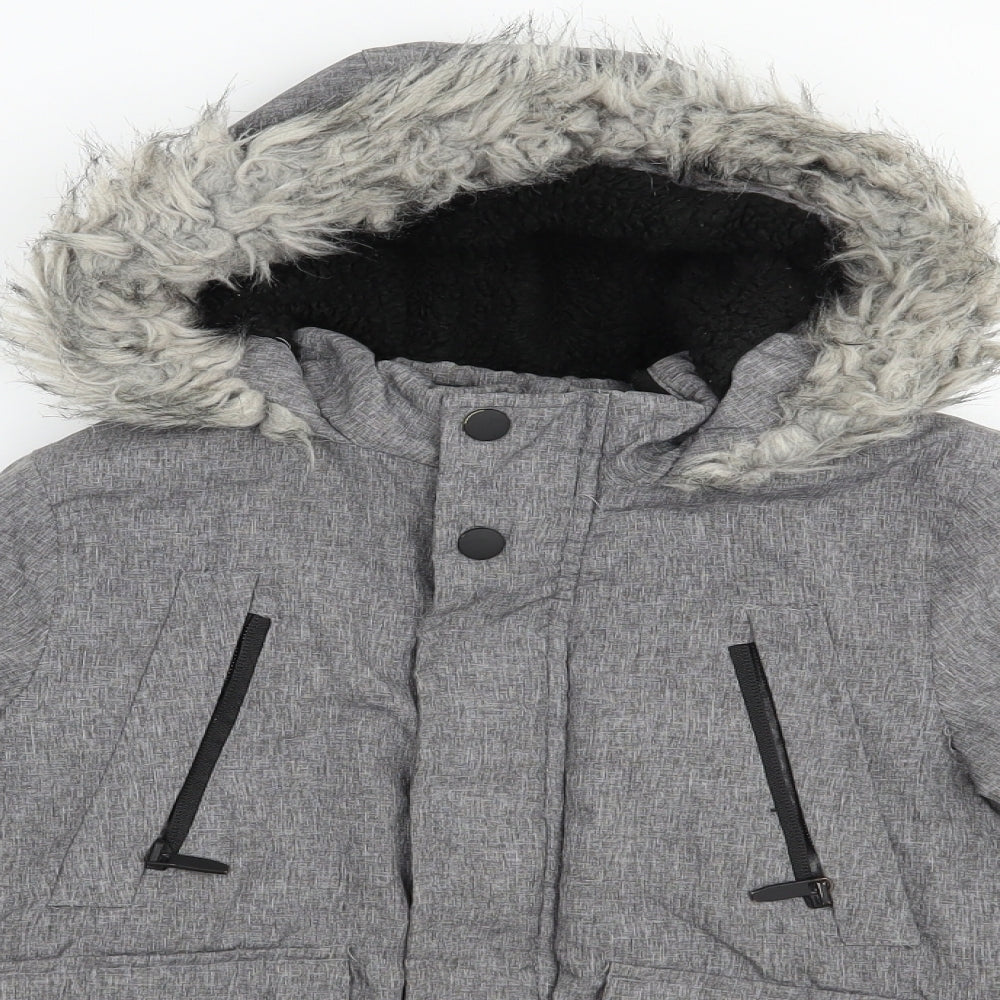 Primark Boys Grey   Basic Jacket Jacket Size 4-5 Years  Zip