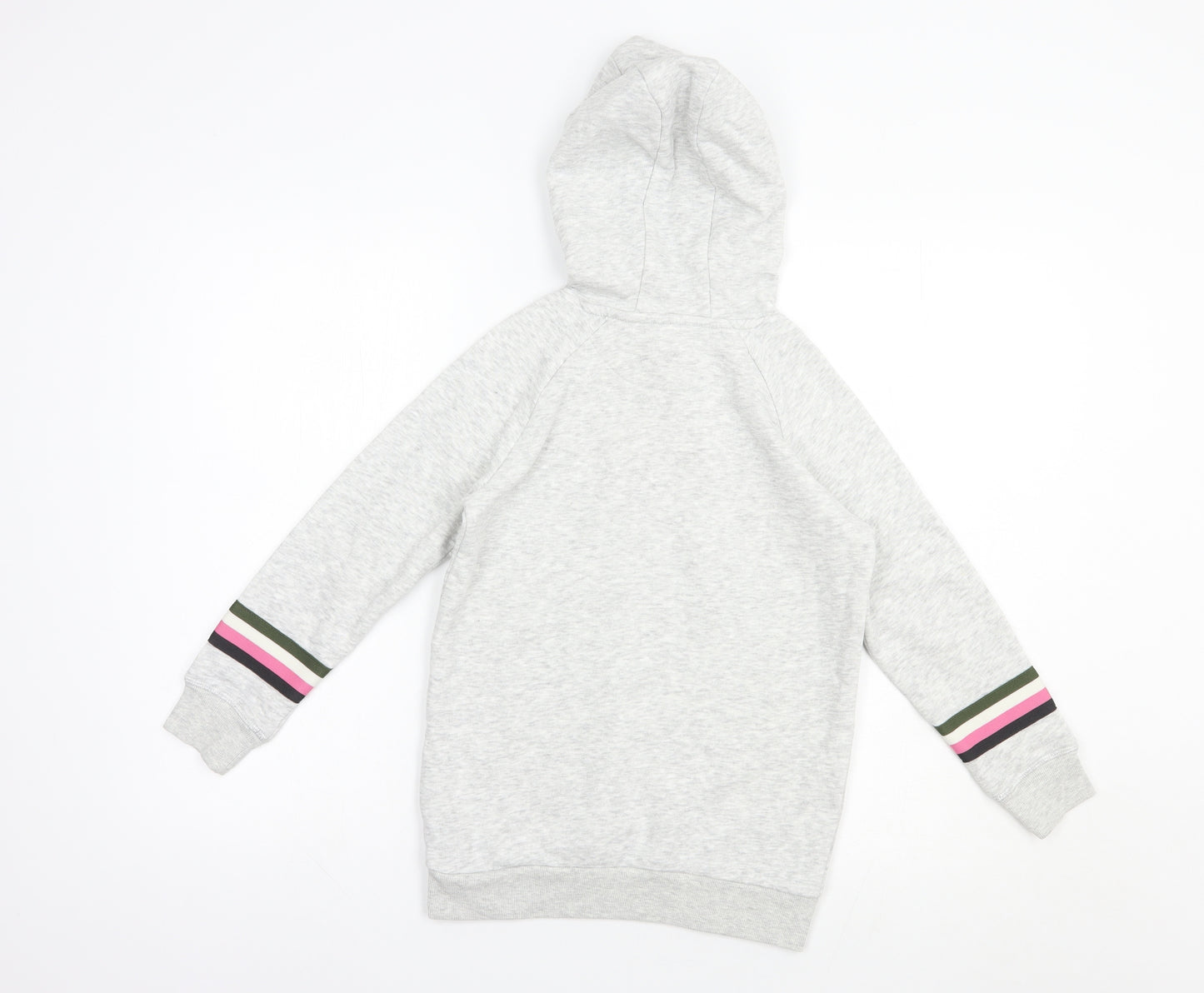 Marks and Spencer Girls Grey  Cotton Pullover Hoodie Size 7-8 Years  Pullover - Snoopy