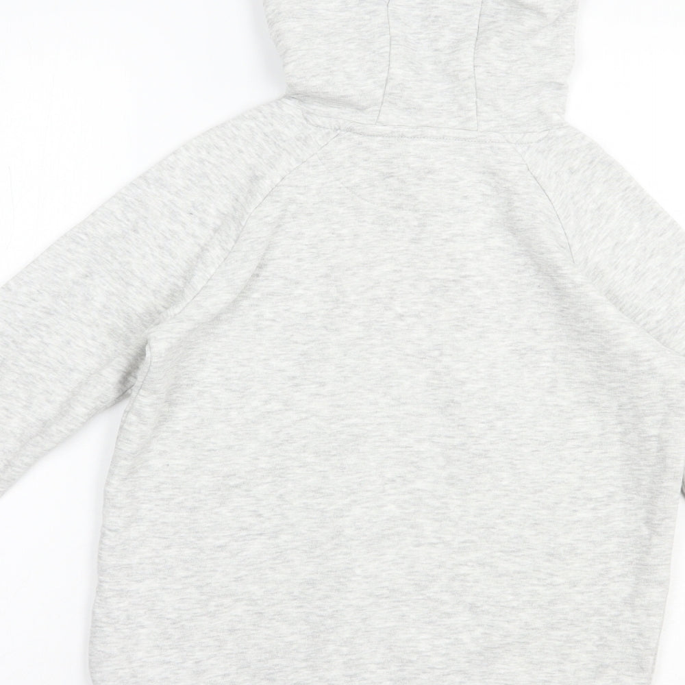 Marks and Spencer Girls Grey  Cotton Pullover Hoodie Size 7-8 Years  Pullover - Snoopy