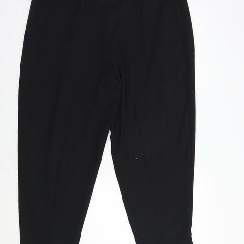 Marks and Spencer Womens Black  Polyester Dress Pants Trousers Size 18 L26 in Regular Zip