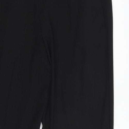 Marks and Spencer Womens Black  Polyester Dress Pants Trousers Size 18 L26 in Regular Zip