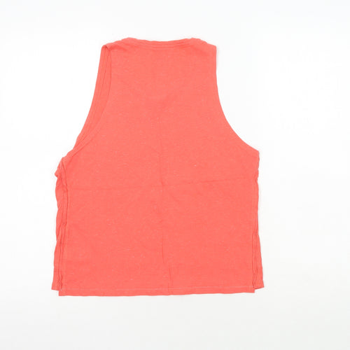 Atmosphere Womens Orange  Cotton Basic Tank Size 8 Crew Neck - Sun
