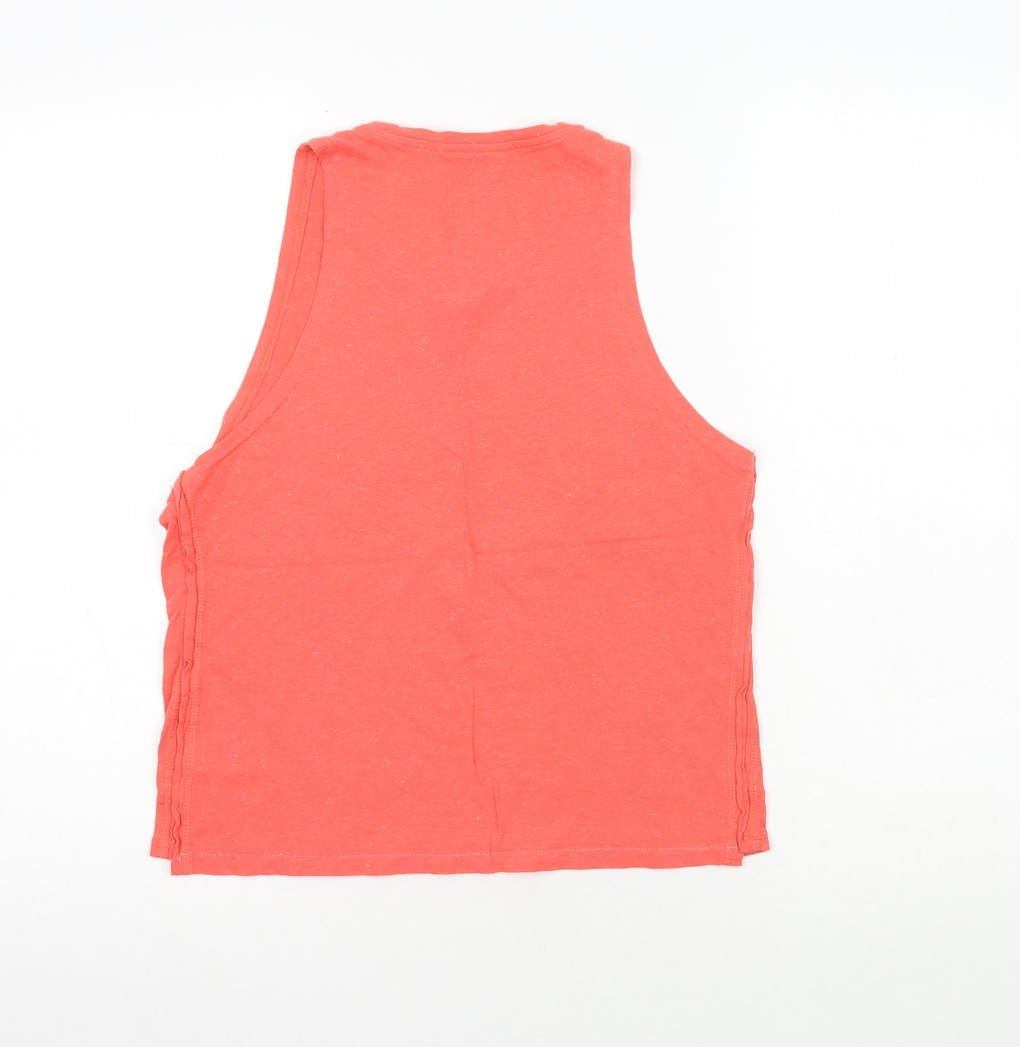 Atmosphere Womens Orange  Cotton Basic Tank Size 8 Crew Neck - Sun
