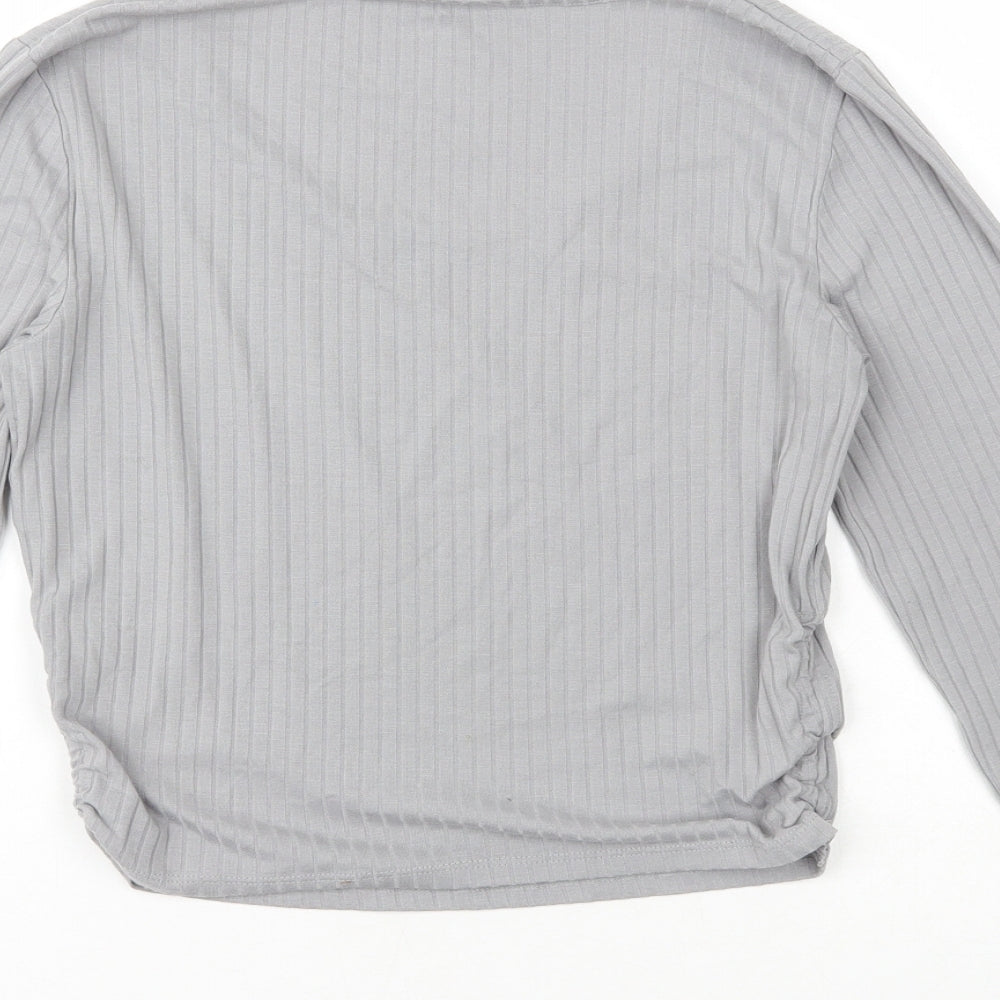 New Look Girls Grey  Polyester Pullover Sweatshirt Size 14-15 Years