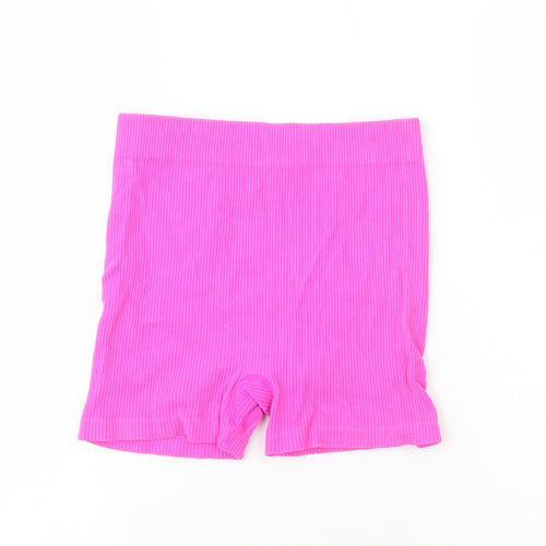 Dunnes  Womens Pink  Polyester Sweat Shorts Size XS L4 in Regular