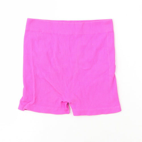 Dunnes  Womens Pink  Polyester Sweat Shorts Size XS L4 in Regular