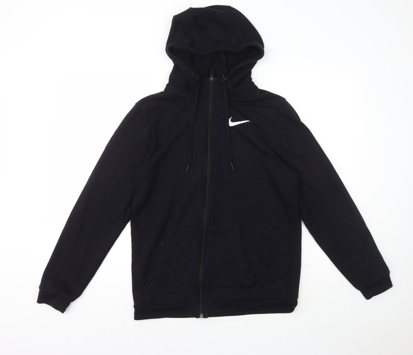 Nike Mens Black  Polyester Full Zip Hoodie Size S