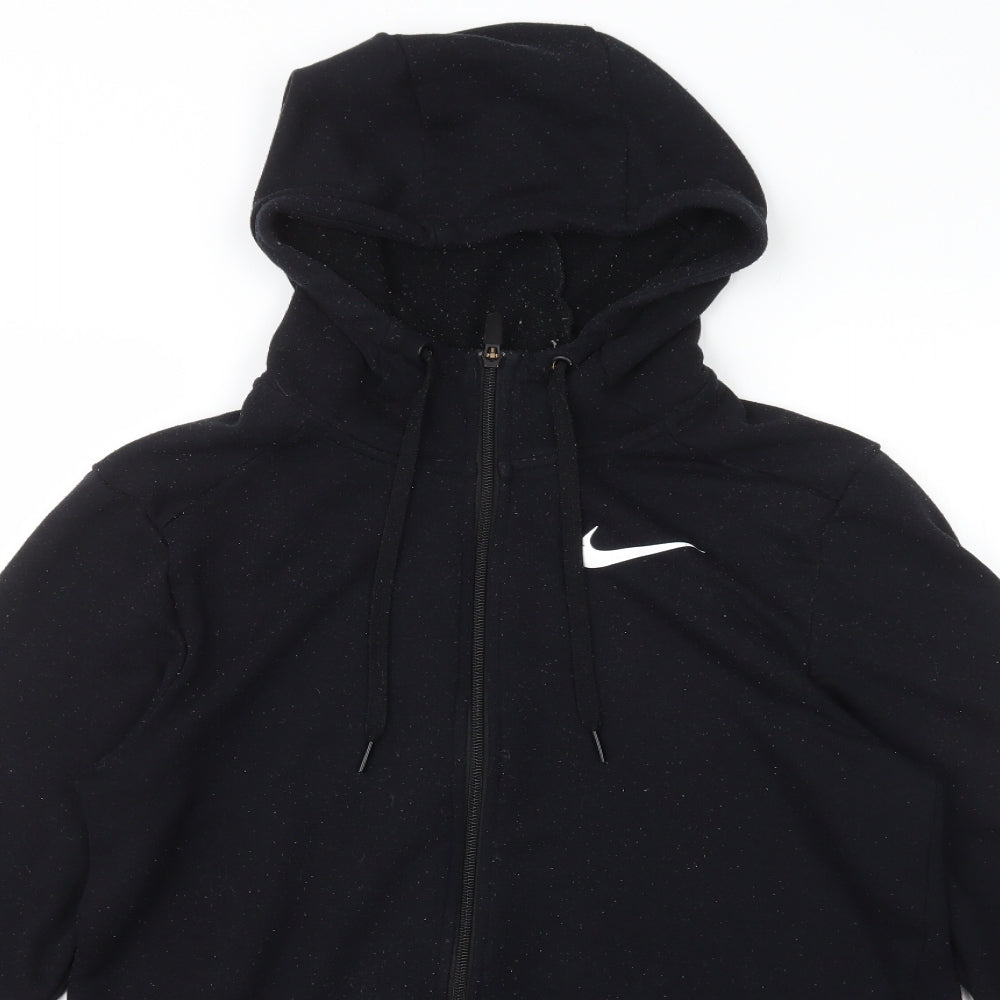 Nike Mens Black  Polyester Full Zip Hoodie Size S