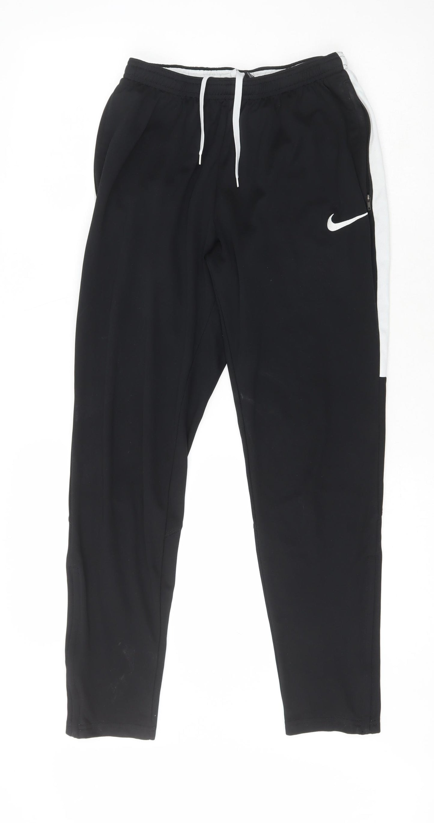 Nike Mens Black  Polyester Jogger Trousers Size S L26 in Regular