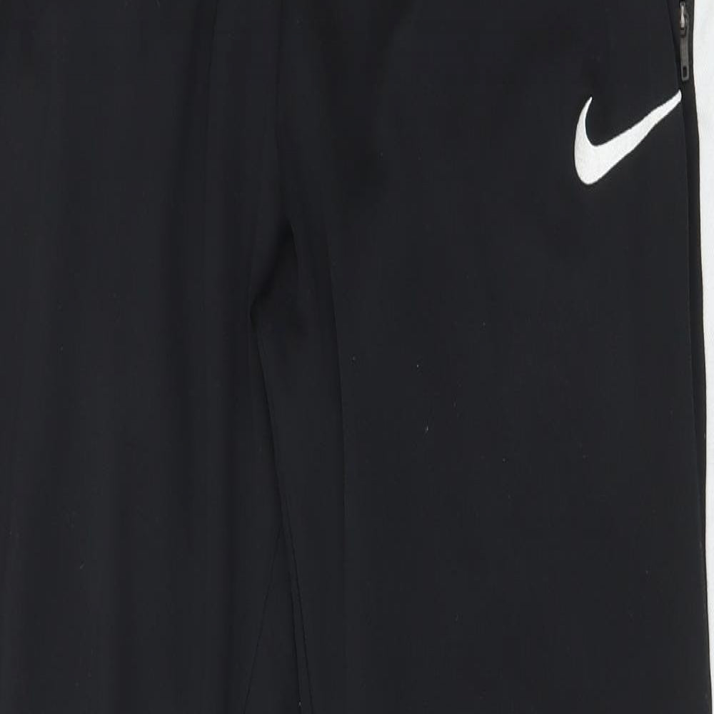 Nike Mens Black  Polyester Jogger Trousers Size S L26 in Regular