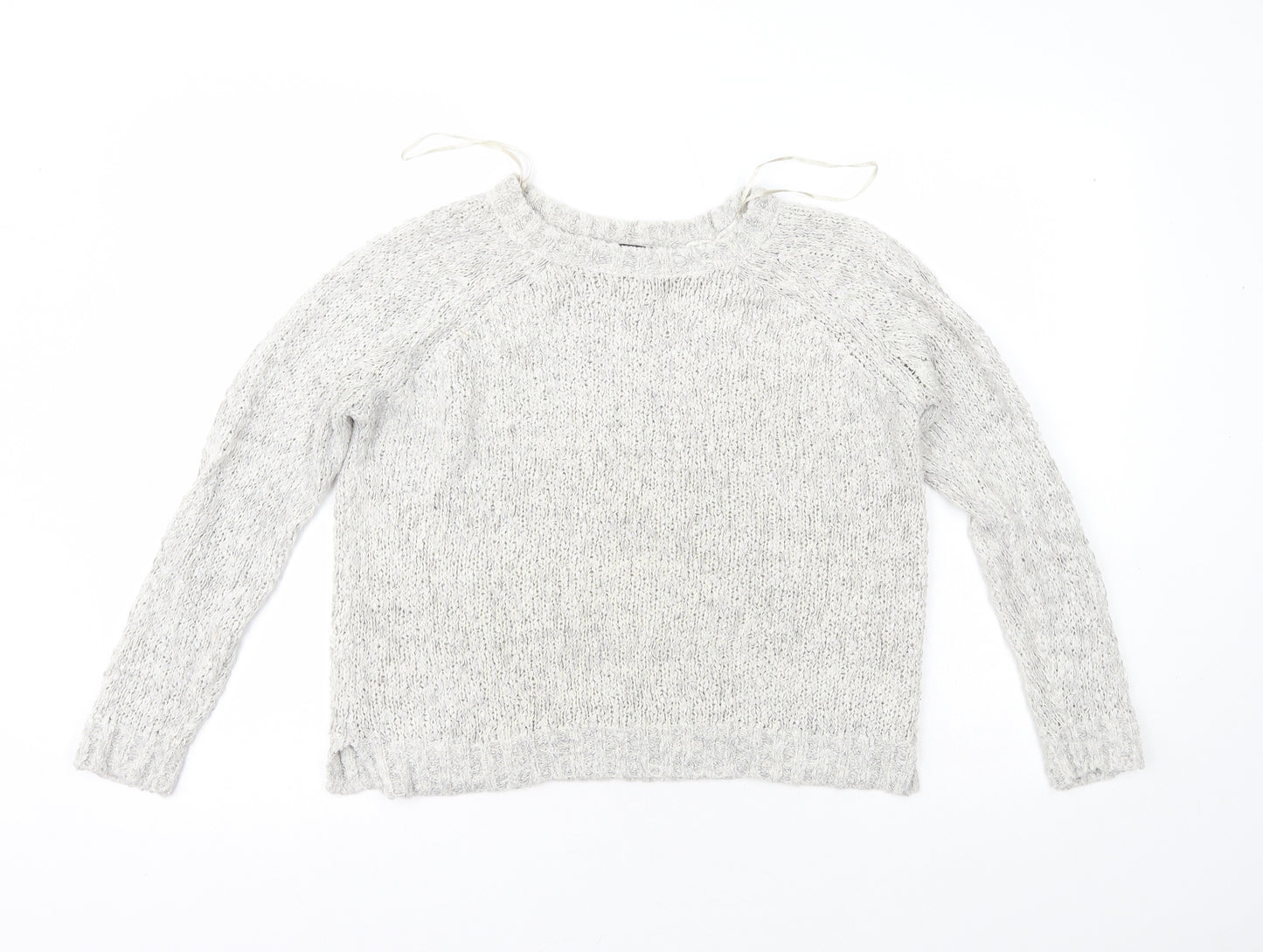 George  Womens Beige Crew Neck  Polyester Pullover Jumper Size 12
