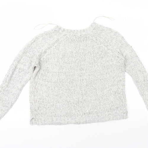 George  Womens Beige Crew Neck  Polyester Pullover Jumper Size 12